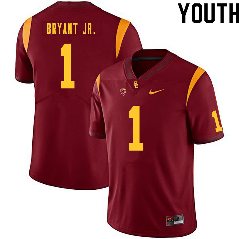 Youth #1 Gary Bryant Jr. USC Trojans College Football Jerseys Sale-Cardinal - Click Image to Close